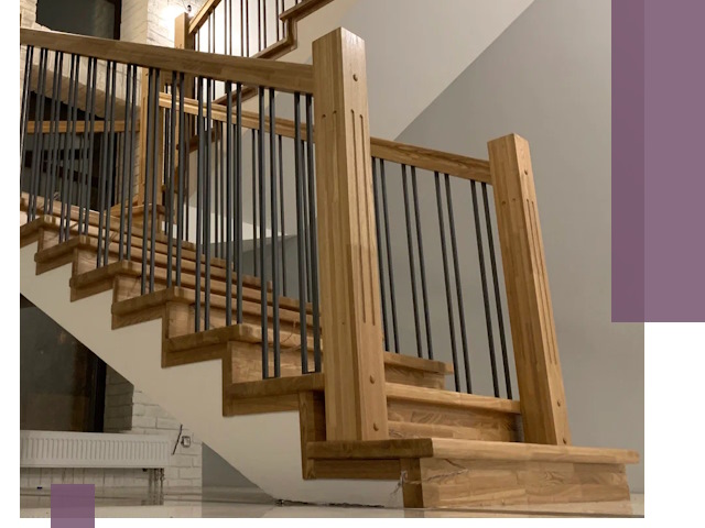 Реставрация деревянных и металлических лестниц в Сегеже