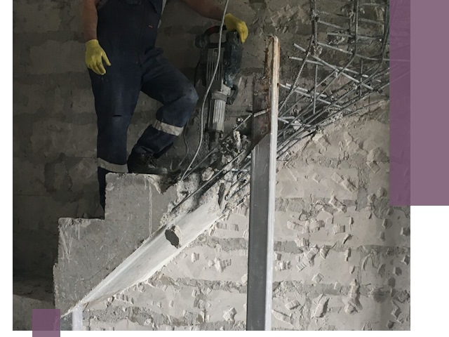 Демонтаж металлических и бетонных лестниц в Сегеже