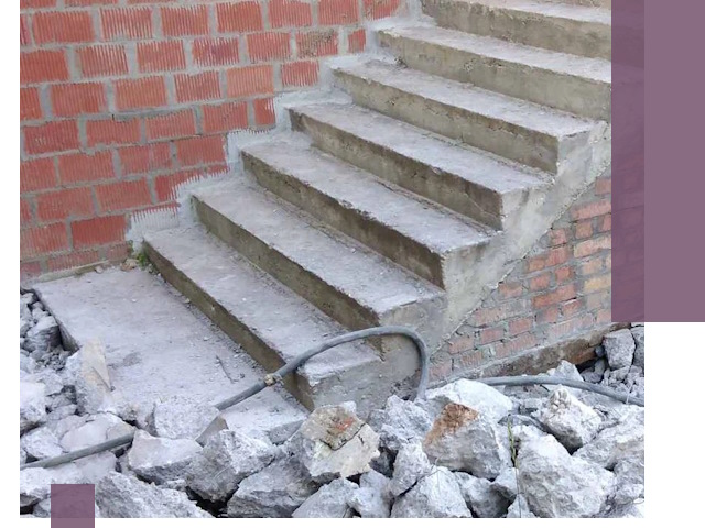 Демонтаж бетонных лестниц в Сегеже: быстро и безопасно