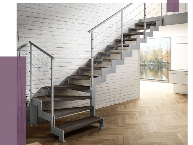 Г-образные лестницы под ключ в Сегеже от 37718 руб. | ПРОЛЁТ-Сгж