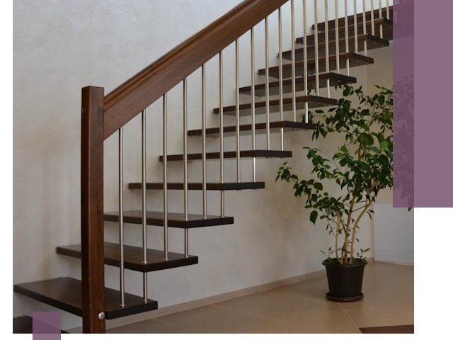 Лестницы на больцах под ключ в Сегеже – изготовление и монтаж