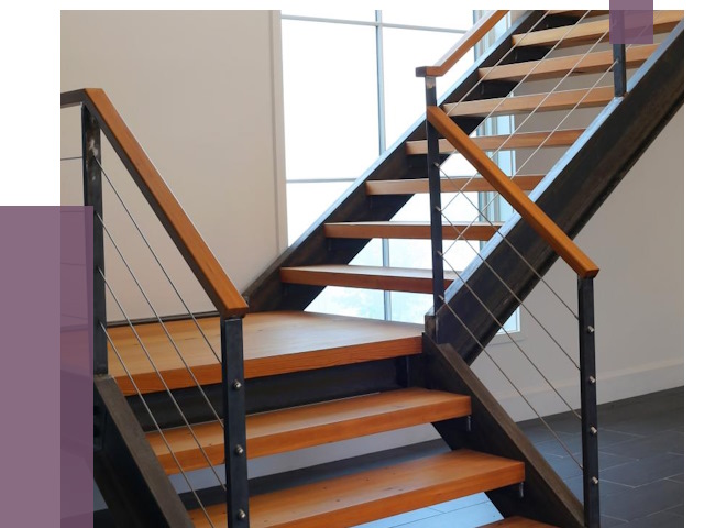 Изготовление лестниц на металлокаркасе в Сегеже от 19249 руб. | ПРОЛЁТ-Сгж