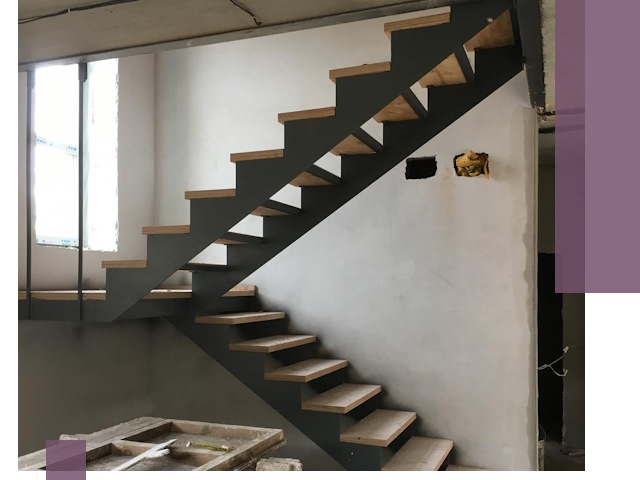 Изготовление лестниц на металлокаркасе в Сегеже от производителя