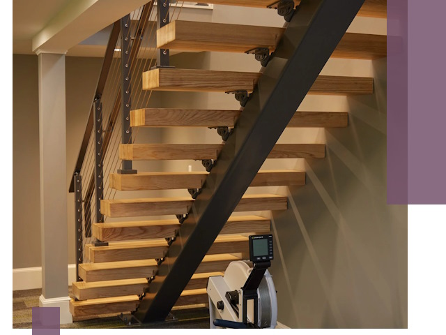 Лестницы на монокосоурах под ключ в Сегеже - изготовление и монтаж