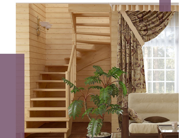 Лестницы для дачи в Сегеже от 77257 руб.  | ПРОЛЁТ-Сгж