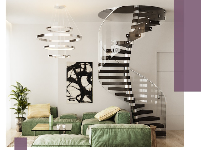 Лестницы для двухуровневой квартиры в Сегеже — изготовление и монтаж