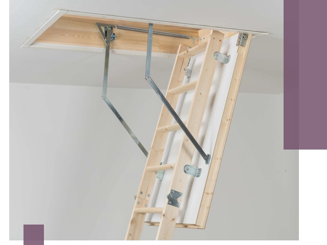 Установка чердачной лестницы под ключ в Сегеже