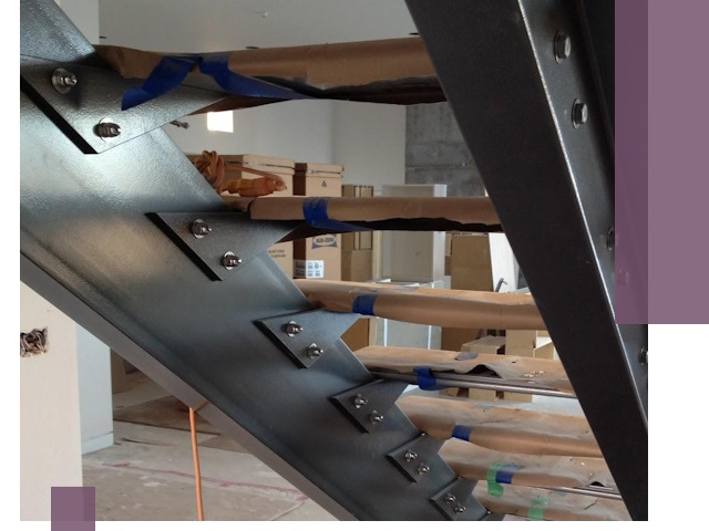 Усиление лестничных конструкций и усиление опор в Сегеже