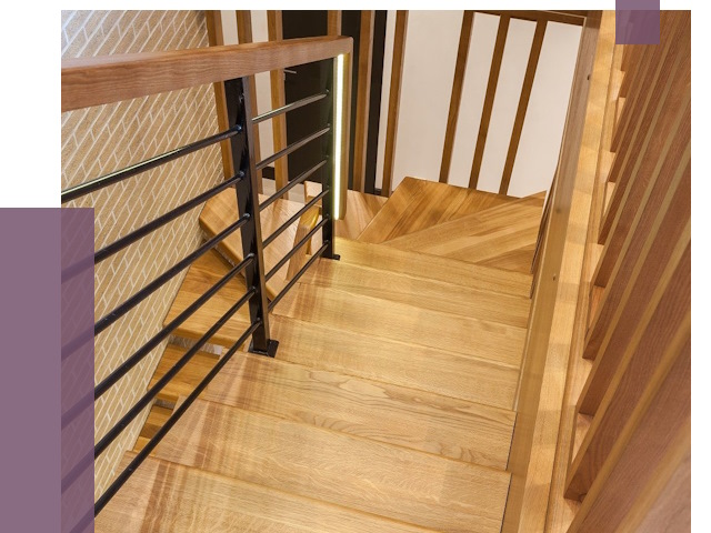 Лестницы из ясеня в Сегеже под ключ от 10197 руб. 