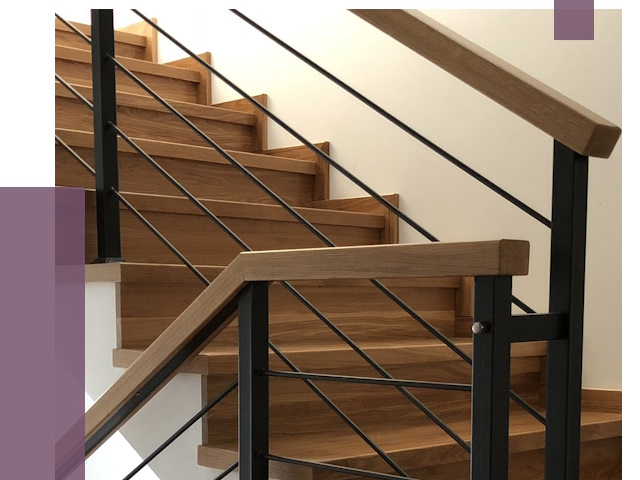 Обшивка металлической лестницы деревом в Сегеже от 4422 руб.