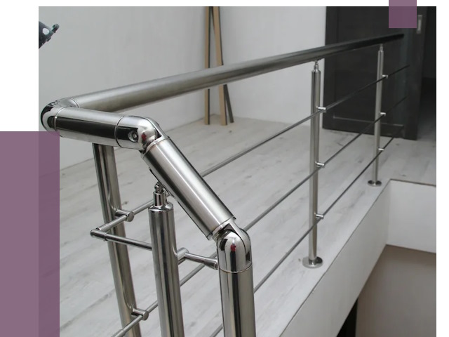 Перила из нержавеющей стали в Сегеже от 9156 руб. под ключ | ПРОЛЁТ-Сгж