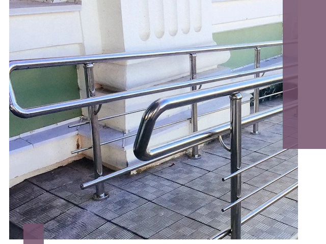Ограждения пандусов из металла и нержавейки в Сегеже