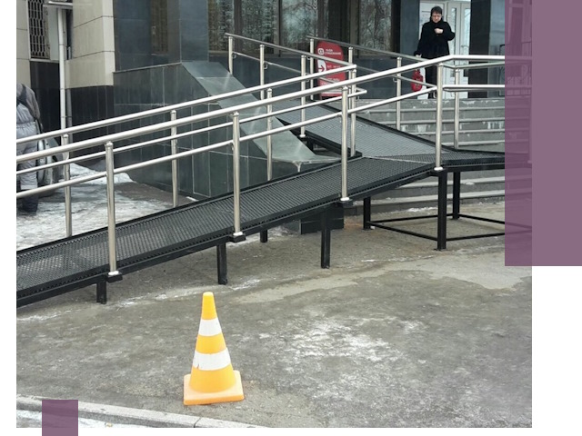 Стационарные пандусы под ключ в Сегеже — изготовление и монтаж