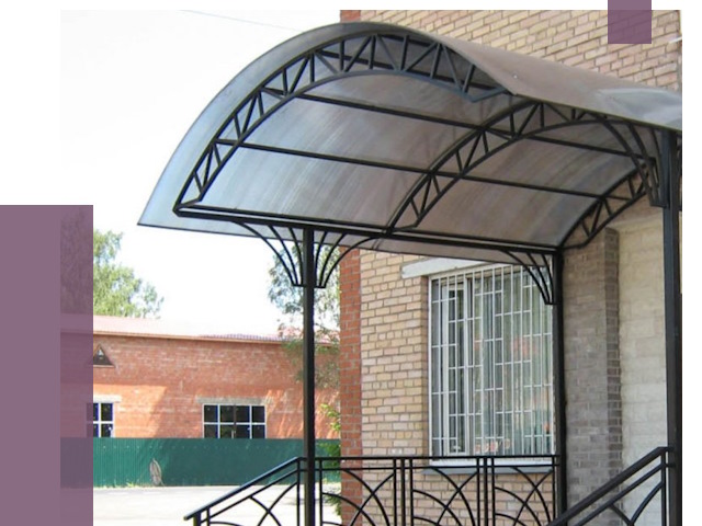 Металлические навесы и козырьки в Сегеже от 13006 руб.