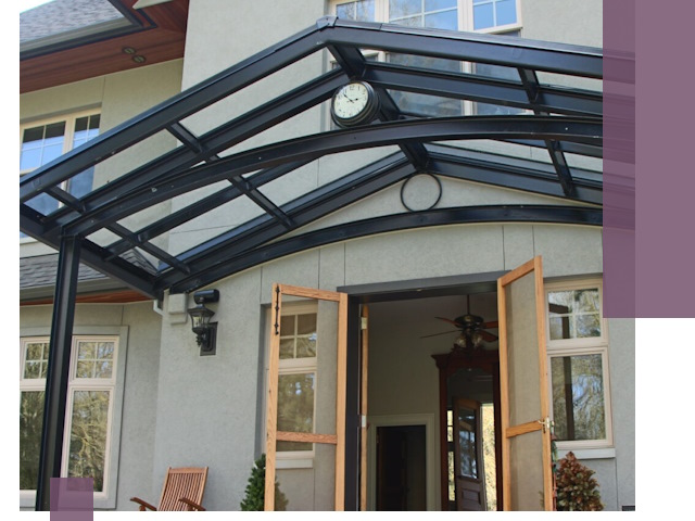 Изготовление и монтаж навесов и козырьков в Сегеже