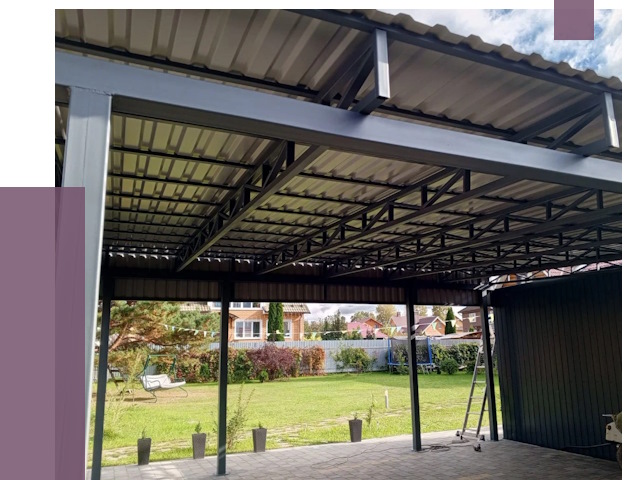 Монтаж навесов в Сегеже от 7492 руб. — установка навеса | ПРОЛЁТ-Сгж