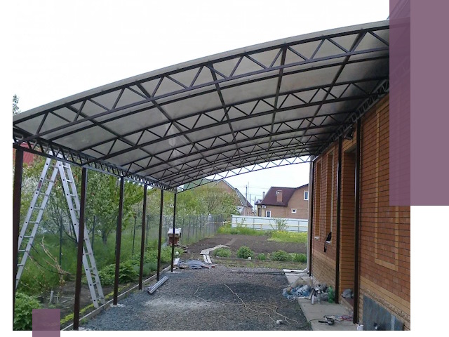 Профессиональный монтаж навесов под ключ в Сегеже