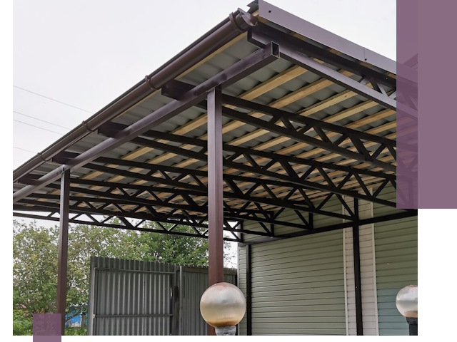 Навесы под ключ в Сегеже: изготовление, монтаж и гарантия