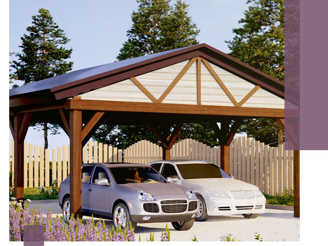 Навесы для автомобиля в Сегеже — изготовление и монтаж