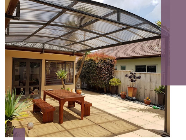 Навесы во двор под ключ в Сегеже — изготовление и монтаж