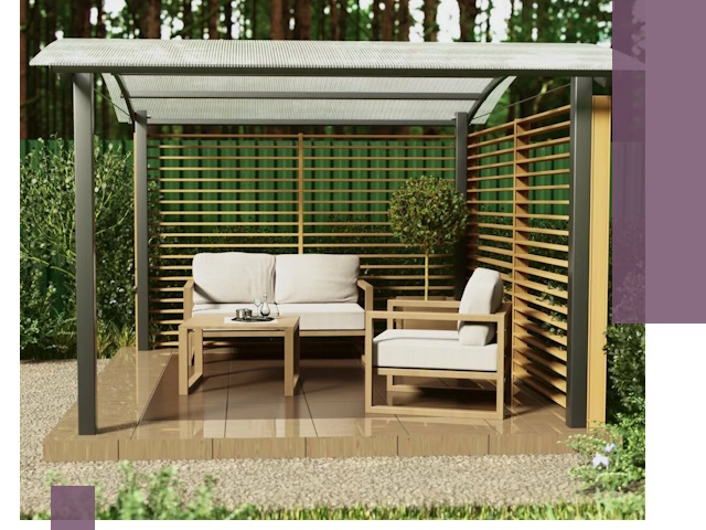 Навесы для дачи в Сегеже: изготовление, монтаж и демонтаж