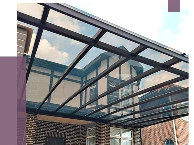 Навесы из поликарбоната в Сегеже от 8761 руб. под ключ — ПРОЛЁТ-Сгж