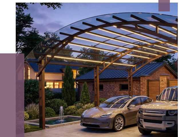 Металлические навесы в Сегеже от 12902 руб. под ключ — ПРОЛЁТ-Сгж