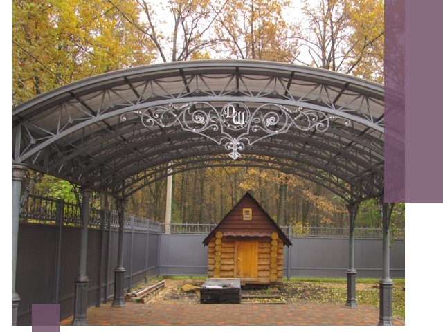 Кованые навесы премиум-класса под заказ в Сегеже