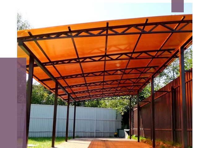 Односкатные навесы под ключ в Сегеже от 13370 руб. 