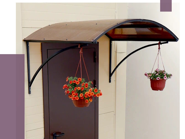 Козырьки над входом в Сегеже от 15087 руб.  | ПРОЛЁТ-Сгж