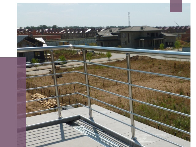 Парапеты из нержавеющей стали в Сегеже от 8116 руб. за м² | ПРОЛЁТ-Сгж