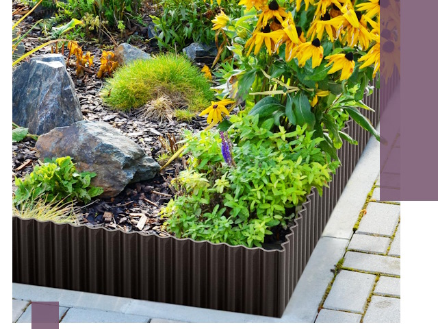 Металлические бордюры для клумб в Сегеже — производство и монтаж