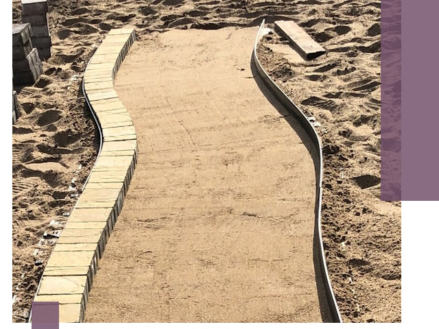 Металлические бордюры для тротуаров в Сегеже — прочные и долговечные