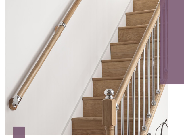 Пристенные поручни из стали и нержавейки под монтаж в Сегеже